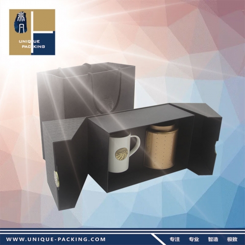 Black color high-end gift tea box